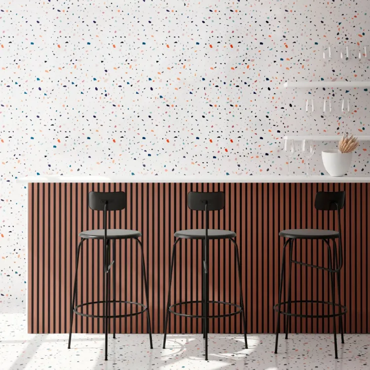 Terrazzo-Designer-Bar-und-Lamellen-auf-schwarzem-Filz-schwarze-Hocker-modern-5907762314626